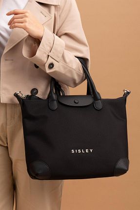کیف دوشی مشکی زنانه چرم مصنوعی Sisley - کد 835417854