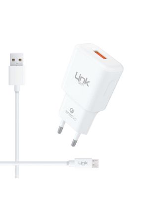 شارژر سفید Linktech - کد 84503553