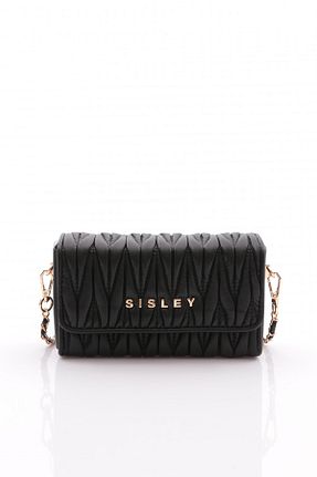 کیف دوشی مشکی زنانه چرم مصنوعی Sisley - کد 852558923