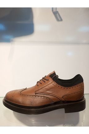 کفش کلاسیک قهوه ای مردانه چرم خالص Pierre Cardin - کد 890920564