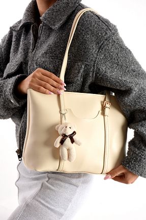کیف دوشی بژ زنانه چرم مصنوعی Kaya Bag - کد 890951806