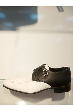 کفش کلاسیک سفید مردانه چرم خالص Pierre Cardin - کد 890960945