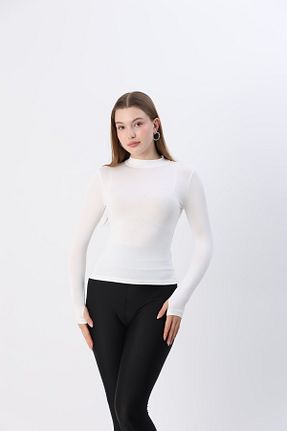 بلوز سفید زنانه ساده ziend fashion - کد 891913775