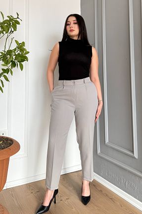 شلوار طوسی زنانه پلی استر ModaPlaza - کد 891910091