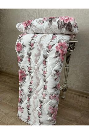 پتو تکنفره صورتی پلی استر Sarar - کد 369733867