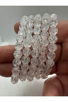 دستبند جواهر سفید زنانه سنگ طبیعی grs oyuncak - کد 835646756