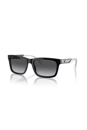 عینک آفتابی مشکی مردانه 57 Emporio Armani - کد 832153484