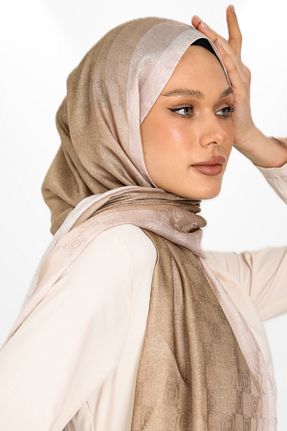 شال بژ زنانه پنبه ای hijabchi - کد 890988265