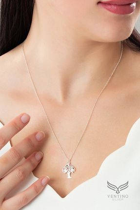 گردنبند نقره صورتی زنانه 925 عیار Ventino Silver - کد 84539133