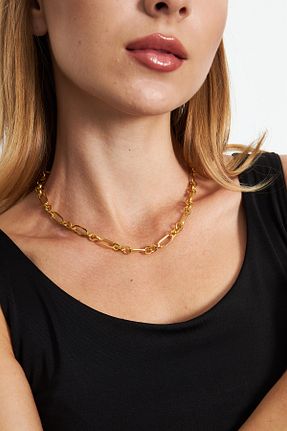 گردنبند نقره طلائی زنانه 925 عیار Ventino Silver - کد 890976355