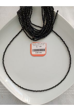 گردنبند جواهر مشکی زنانه سنگ Mudita Tasarım - کد 890985789