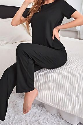 ست لباس راحتی مشکی زنانه ساده Rasabeauty - کد 846245401