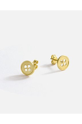 گوشواره نقره طلائی زنانه 925 عیار MEKS PRIVE - کد 891025693
