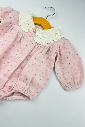 بادی و سرهمی نوزادی صورتی بچه گانه %100 پنبه Globaby - کد 891978671