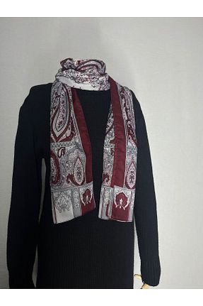 روسری زرشکی 70 * 180 modesta - کد 891993931