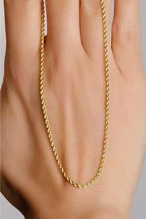گردنبند طلا زرد زنانه 14 عیار aytekgold - کد 207526011