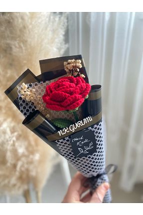 گل خشک و مصنوعی قرمز NK GURUMİ - کد 885206785