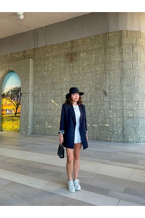 کت بلیزر مشکی زنانه بافتنی VARELA - کد 891075309
