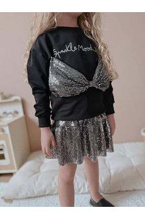 ست بالاتنه و پائین تنه مشکی بچه گانه بافتنی ARBİ kids - کد 892248864