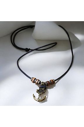 گردنبند جواهر مشکی مردانه فلزی DEHNA - کد 891101700
