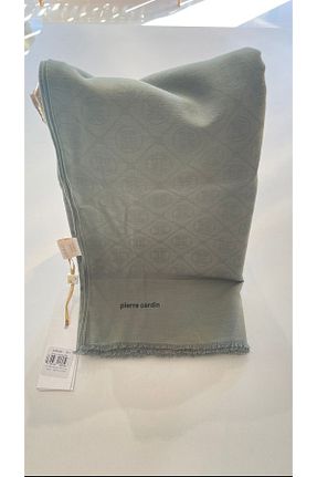 شال سبز زنانه پنبه ای Pierre Cardin - کد 891112336