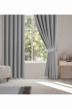 پرده زمینه طوسی پلی استر Pierre Cardin - کد 42280004