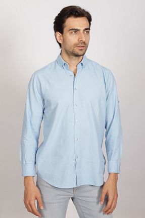 پیراهن آبی مردانه رگولار Cosplay - کد 891171023