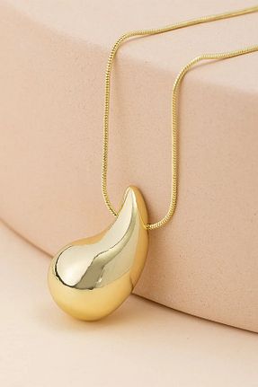 گردنبند استیل ( فولاد ) طلائی زنانه استیل ضد زنگ MRROCKS - کد 891186787