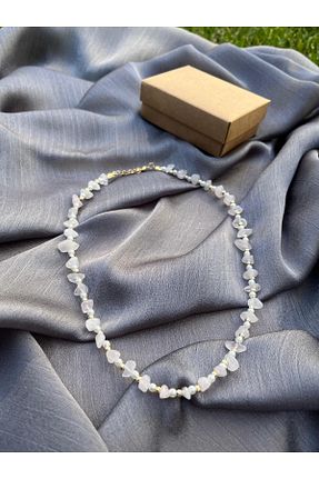 گردنبند جواهر سفید زنانه مروارید Özman Butik - کد 891176602