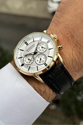 ساعت مچی طلائی مردانه 42 میلی متر Homies - کد 891199225