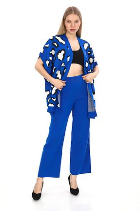 ست بالاتنه و پائین تنه آبی زنانه بافت 02Lady Fashion - کد 891378720