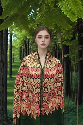 شال رنگی زنانه onliecraft - کد 735335493