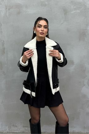 کاپشن مشکی زنانه بیکر msm fashion - کد 880671015