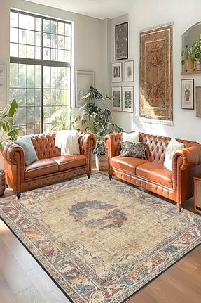 گلیم رنگی پنبه ای KONUKHOUSE - کد 892394390