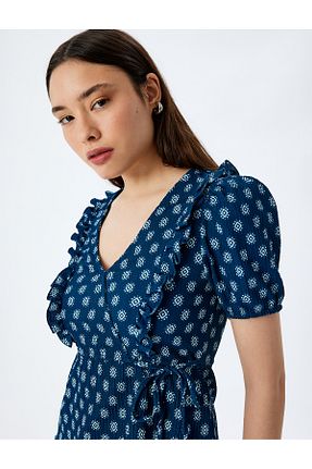 تیشرت آبی زنانه رگولار Koton - کد 891322428