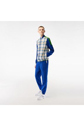 ست گرمکن آبی مردانه پلی استر Lacoste - کد 815125252