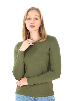 تیشرت خاکی زنانه رگولار penyebizden - کد 891323799