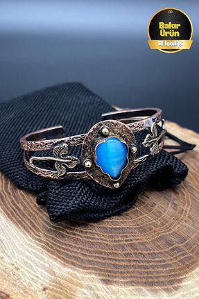 دستبند جواهر متالیک زنانه سنگ طبیعی Balzamin Design - کد 789455885