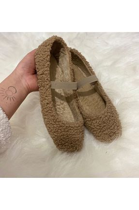 دمپائی خانگی قهوه ای زنانه مخملی zenne - کد 892352614