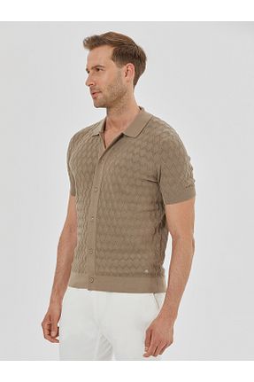 پیراهن بژ مردانه اسلیم فیت Karaca - کد 827230197