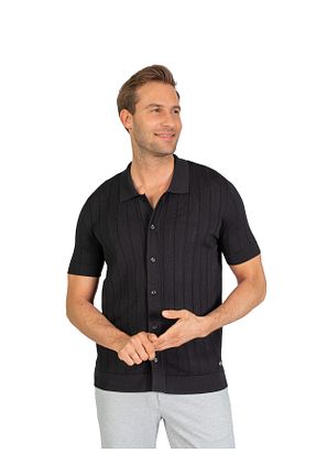 پیراهن مشکی مردانه اسلیم فیت Karaca - کد 834169510