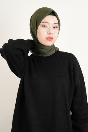 روسری خاکی 100 x 100 03KIZKULESITEKS - کد 891357978