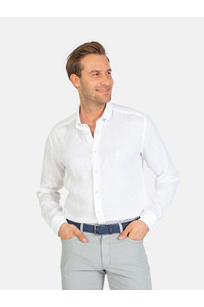 پیراهن سفید مردانه اسلیم فیت Karaca - کد 833581553