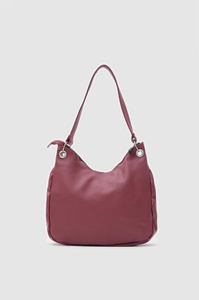 کیف دوشی زرشکی زنانه چرم مصنوعی Shule Bags - کد 891368655