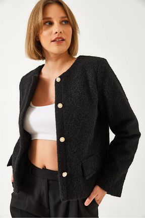 کت مشکی زنانه Straight Bianco Lucci - کد 891373924