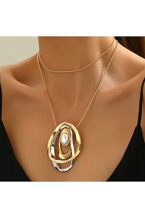 گردنبند استیل ( فولاد ) طلائی زنانه روکش طلا SE Jewellery - کد 891407180