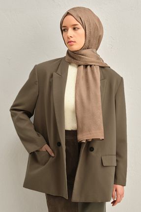روسری سرمه ای پنبه پلی استر Armine - کد 892367836