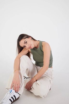 بلوز سبز زنانه ساده Addax - کد 806003986