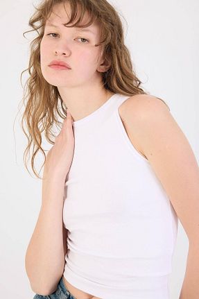 بلوز سفید زنانه ساده Addax - کد 824572615