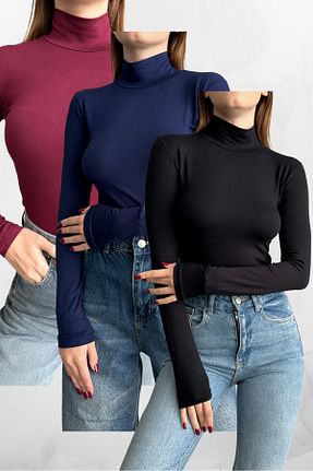بلوز مشکی زنانه ساده macharel jeans - کد 893313798